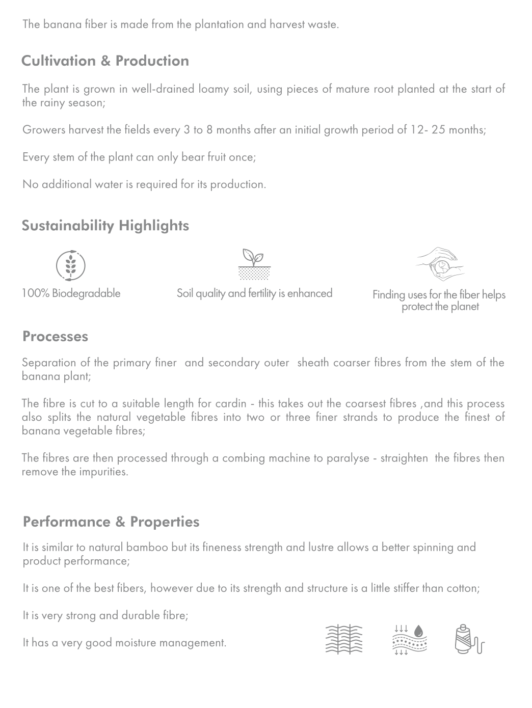 Banana Pineapple Drape Neckline Top in Ecru showcasing sustainable banana fiber cultivation and production process.